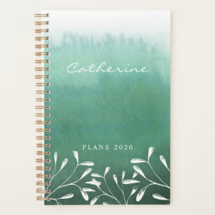 Aquarelle moderne Sea Green Ombre 2020