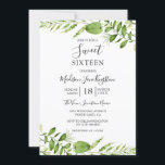 Aquarelle moderne Vert doux 16 Invitation<br><div class="desc">Aquarelle moderne Vert doux 16 Invitation Voir la collection correspondante dans Niche et Nest store</div>