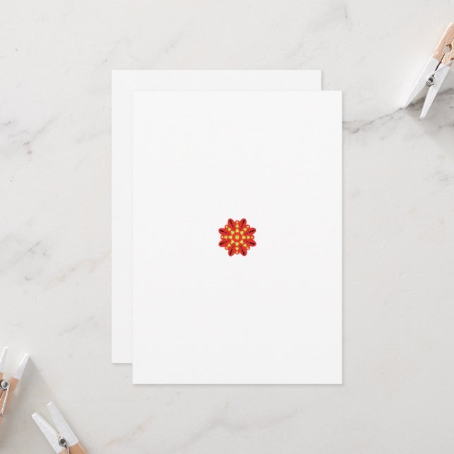 Aquarelle modifiable Faire-part de mariage florale (Devant/Arrière en situation)