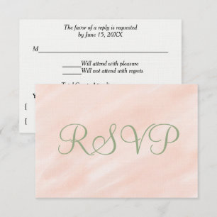 Aquarelle molle Sage vert RSVP