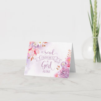 Aquarelle Mon Âme Trouve Le Repos, Ps 62:1