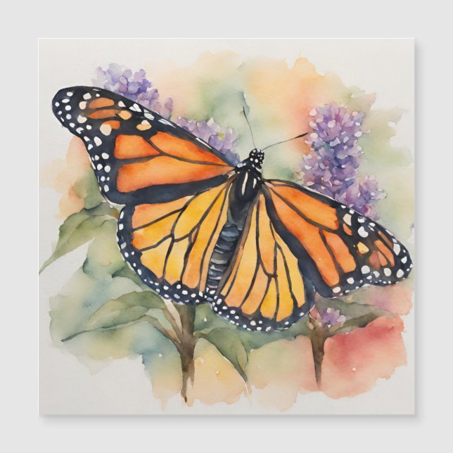 Aquarelle Monarch Papillon Imprimer (Devant)