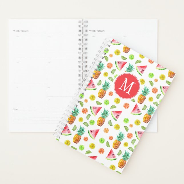Aquarelle Motif de fruits en conserve (Devant avec enveloppe)