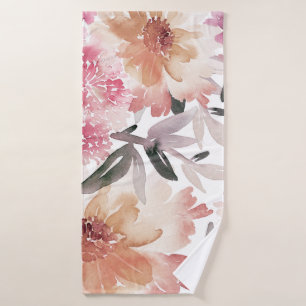 Aquarelle motif floral fond, fleur, art, flacon