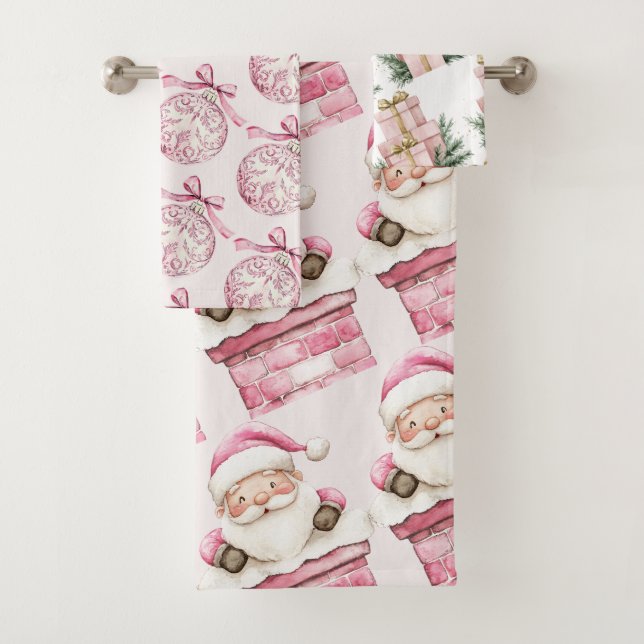 aquarelle Neige rose 1er anniversaire Noël (En situation)