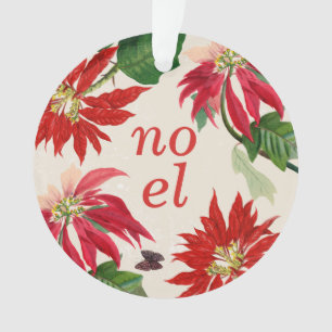 Aquarelle Noel Festif Poinsettia Floral