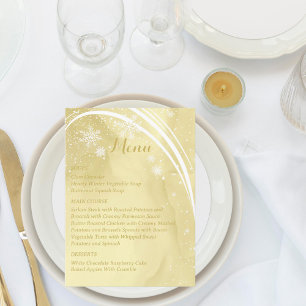 Aquarelle Noelle Gold avec Mariage à neige Menu