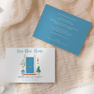 Aquarelle Nous Avons Déménagé Nouveau Faire-part