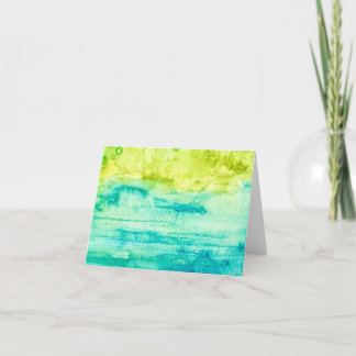 Aquarelle Océan Abstrait Pliée
