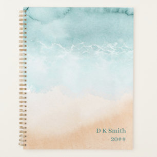 Aquarelle Ocean Beach Planificateur personnalisé