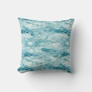 Aquarelle Ocean Waves Peinture Art Coussin Cadeau
