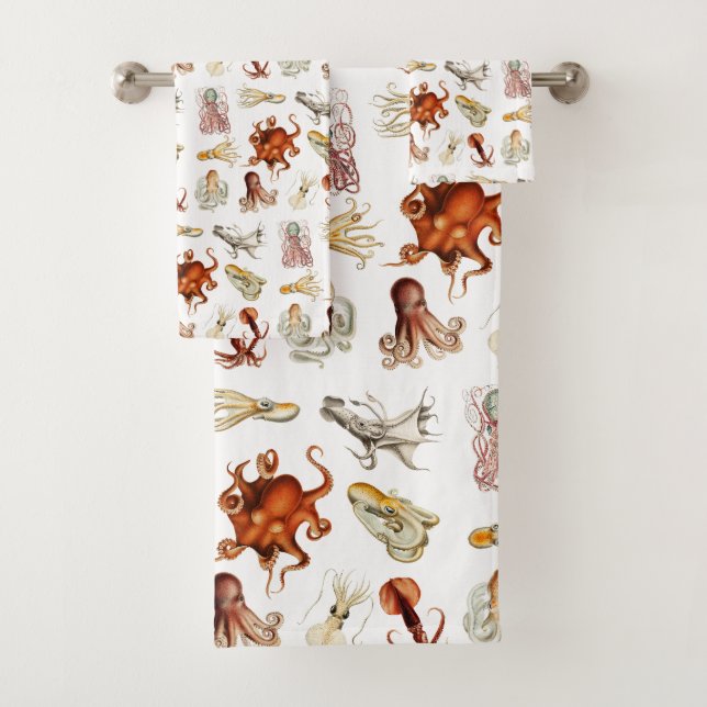 Aquarelle Octopus Cephalopod Océan Animaux (En situation)