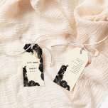 Aquarelle or noir Rose Mariage étiquette cadeau<br><div class="desc">Notre collection "Mariage Rose gothique" présente des roses noirs aquarelle couplés à du feuillage doré pour une collection éclectique de produits pour différentes occasions. Consultez notre magasin pour plus d'articles de cette collection ou contactez-nous par l'intermédiaire de char ou e-mail pour des produits personnalisés.</div>