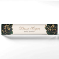 Aquarelle or | Plaque signalitique nom
