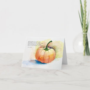 Aquarelle orange Citrouille blanc