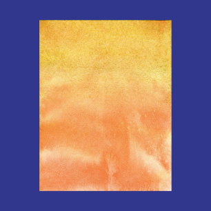 Aquarelle orange jaune papier Abstrait