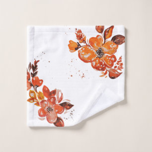Aquarelle orange miroir compact