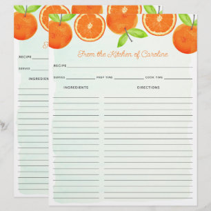 Aquarelle Oranges Double Recette Insertion de clas