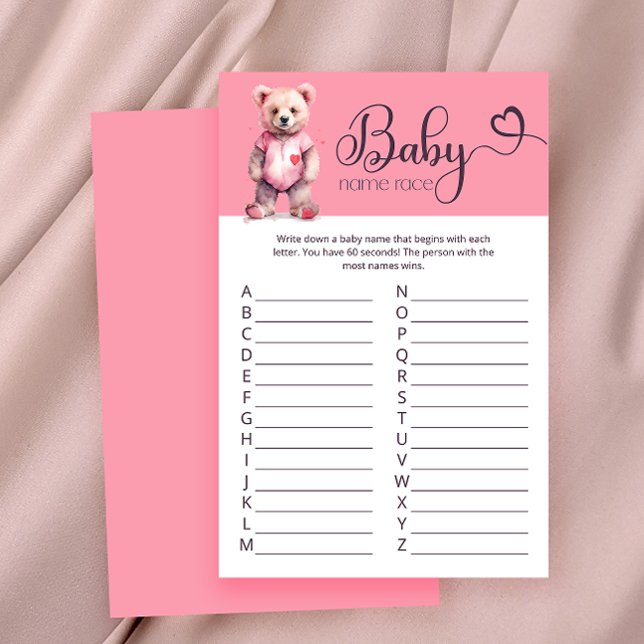 Aquarelle ours mignon jeu Baby shower (Créateur téléchargé)