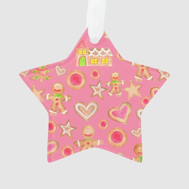 aquarelle pain d'épices de Noël cookies (dos)