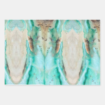 Aquarelle Papier à enveloppement Turquoise Plaque