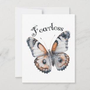 Aquarelle papillon sans peur Conception graphique,