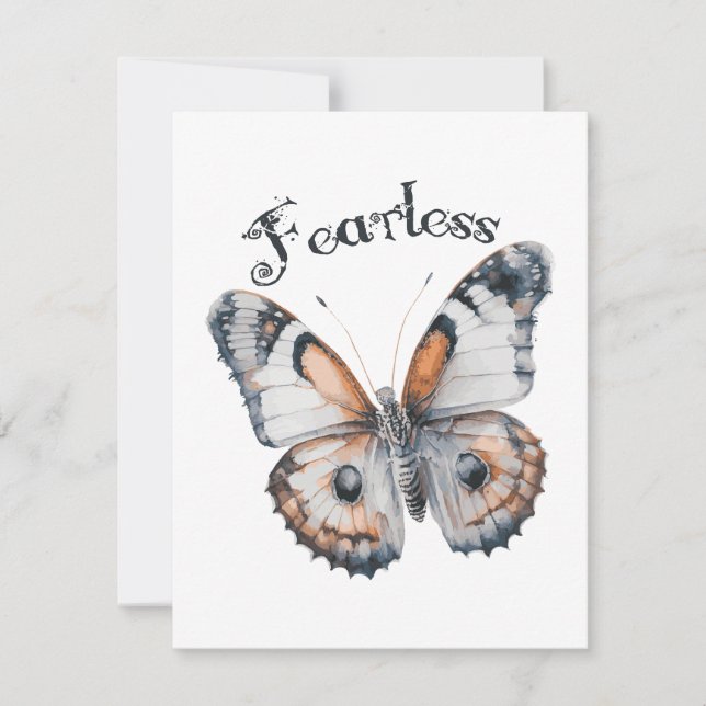 Aquarelle papillon sans peur Conception graphique, (Devant)