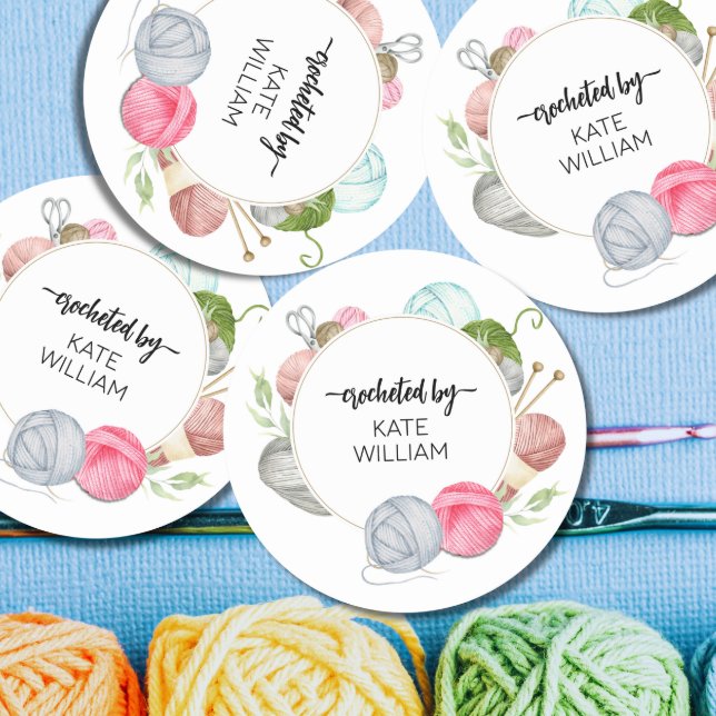 Aquarelle Pastel fil crocheté par étiquette (Créateur téléchargé)