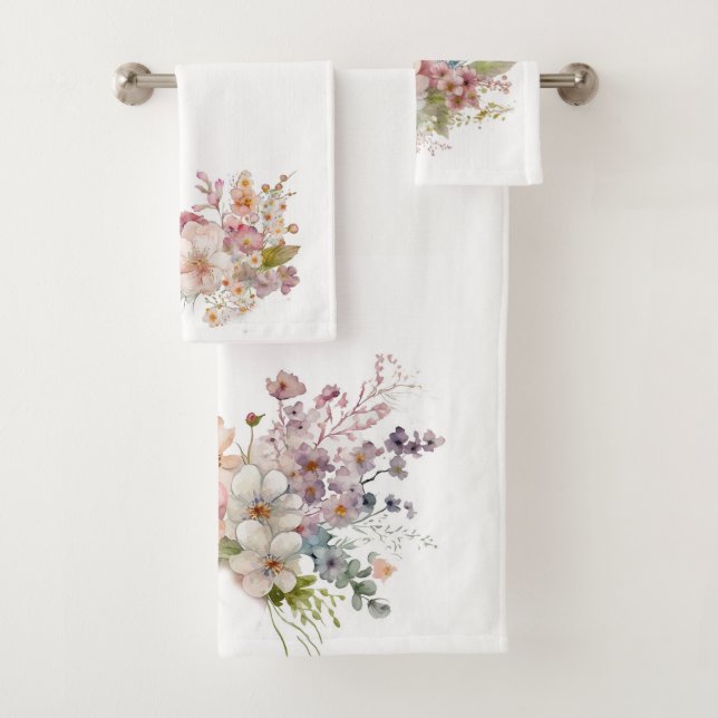 Aquarelle Pastel Fleurs sauvages (En situation)