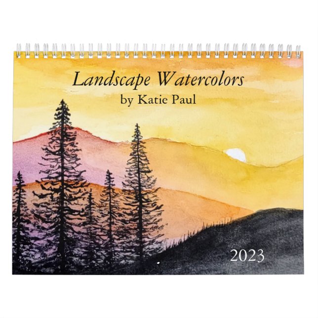 aquarelle paysage peintures murales calendrier (Protection)