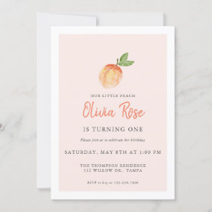 Aquarelle Pêche Invitation Anniversaire