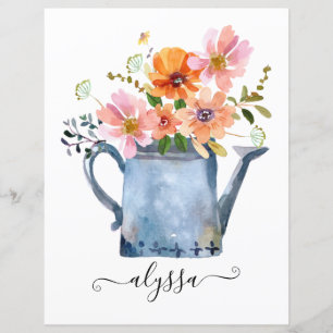 Aquarelle peinte à la main Floral