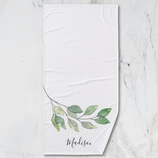 Aquarelle personnalisée de verdure (Créateur téléchargé)