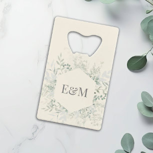 Aquarelle personnalisée Verdure Mariage Faveur