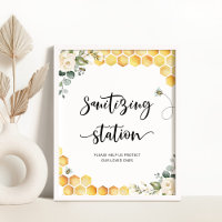 Aquarelle Petite abeille Sanitier Station Poster