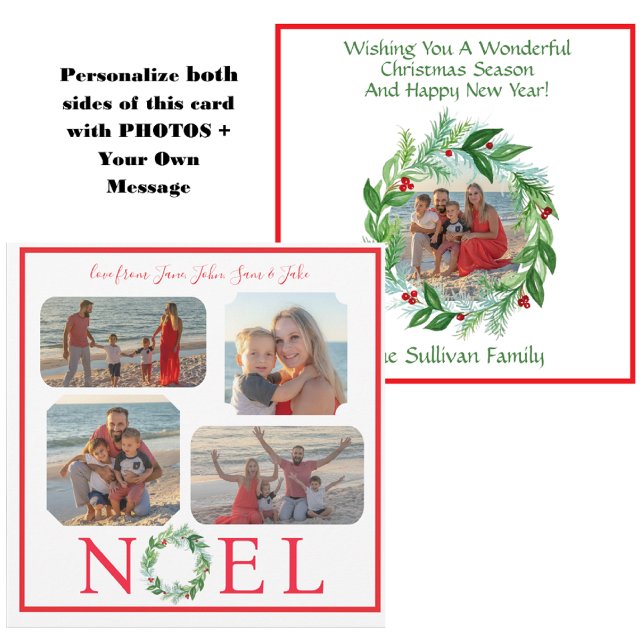 Aquarelle PHOTOS Noël Vacances Wreath NOEL (Créateur téléchargé)