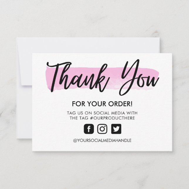 Aquarelle Pinceau Merci (Devant)