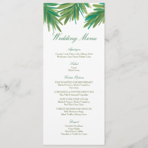 Aquarelle Pine Woods   Menu Mariage