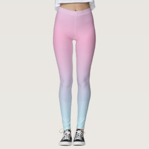 Aquarelle Pink Blue Leggings