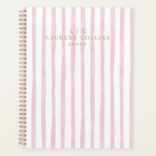 Aquarelle Pink Strips Moderne