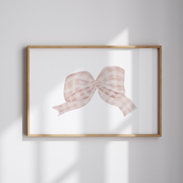 Aquarelle Pink vintage ruban affiche (Créateur téléchargé)