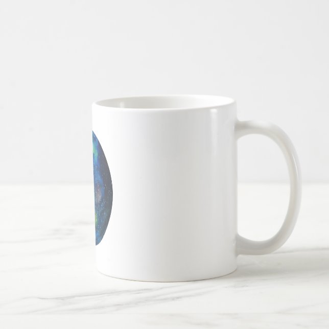 Aquarelle Planète Classique Mug Blanc (Droite)
