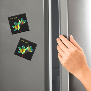 Aquarelle Plumeria Magnet à thème