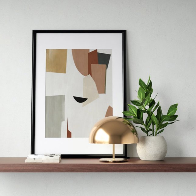 Aquarelle poster Abstrait Art moderne géométrique (Créateur téléchargé)