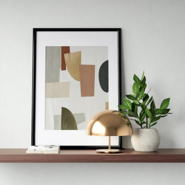 Aquarelle poster Abstrait Art moderne géométrique (Créateur téléchargé)