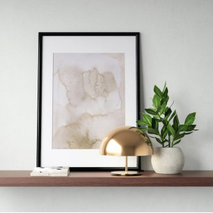 Aquarelle poster Abstrait Art moderne géométrique