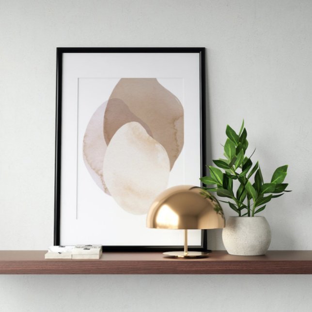 Aquarelle poster Abstrait Art moderne géométrique (Créateur téléchargé)