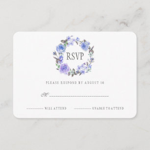 Aquarelle pourpre en pastel floral RSVP