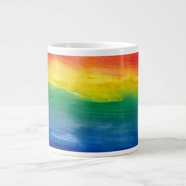 Aquarelle Rainbow Big Mug (Devant)