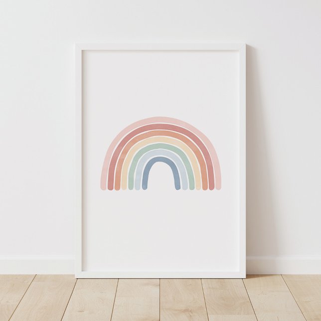 Aquarelle Rainbow Nursery Poster (Créateur téléchargé)